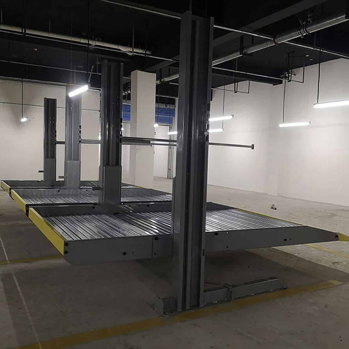 富平两柱式机械式停车设备改造