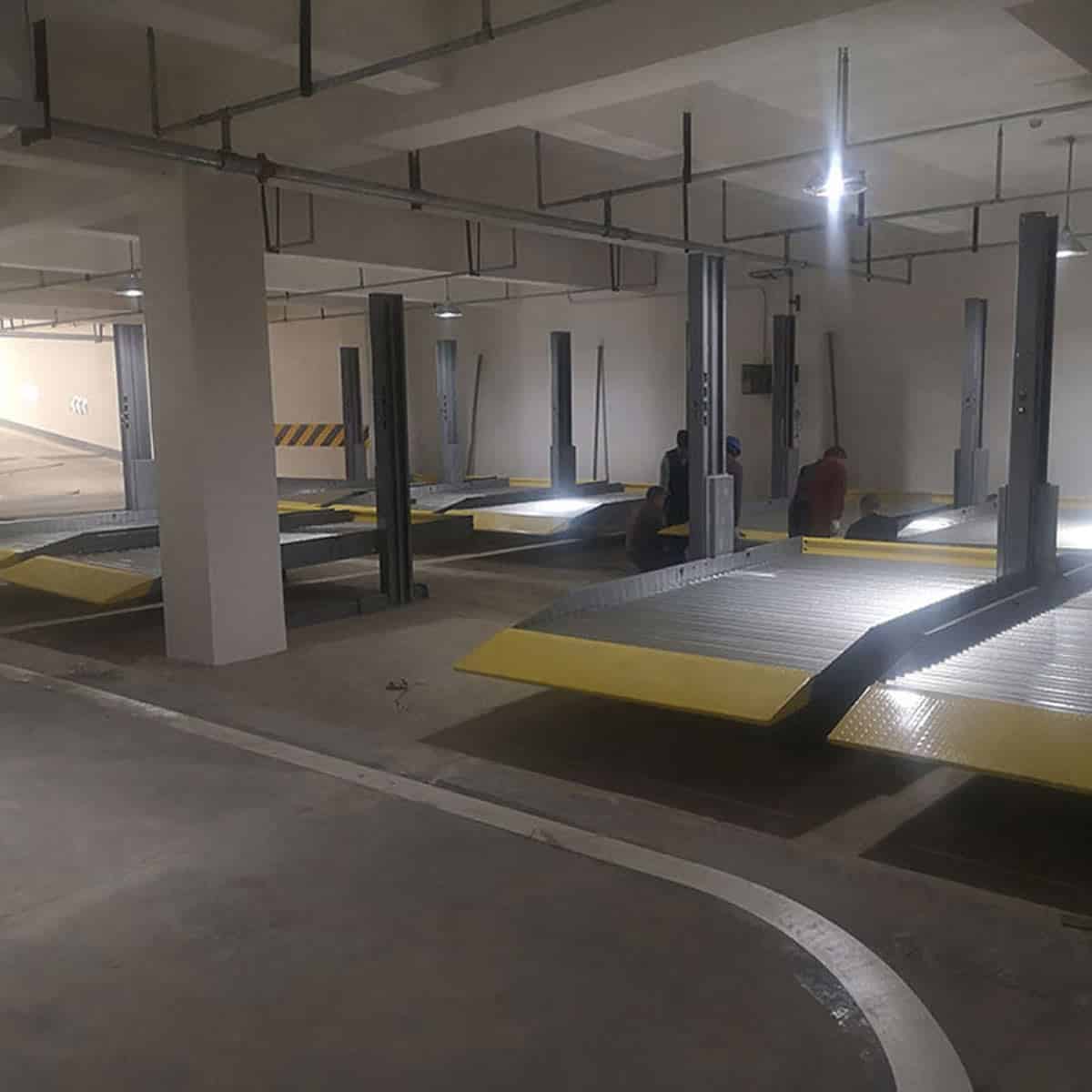 墨江两层立体车库停车设备过规划