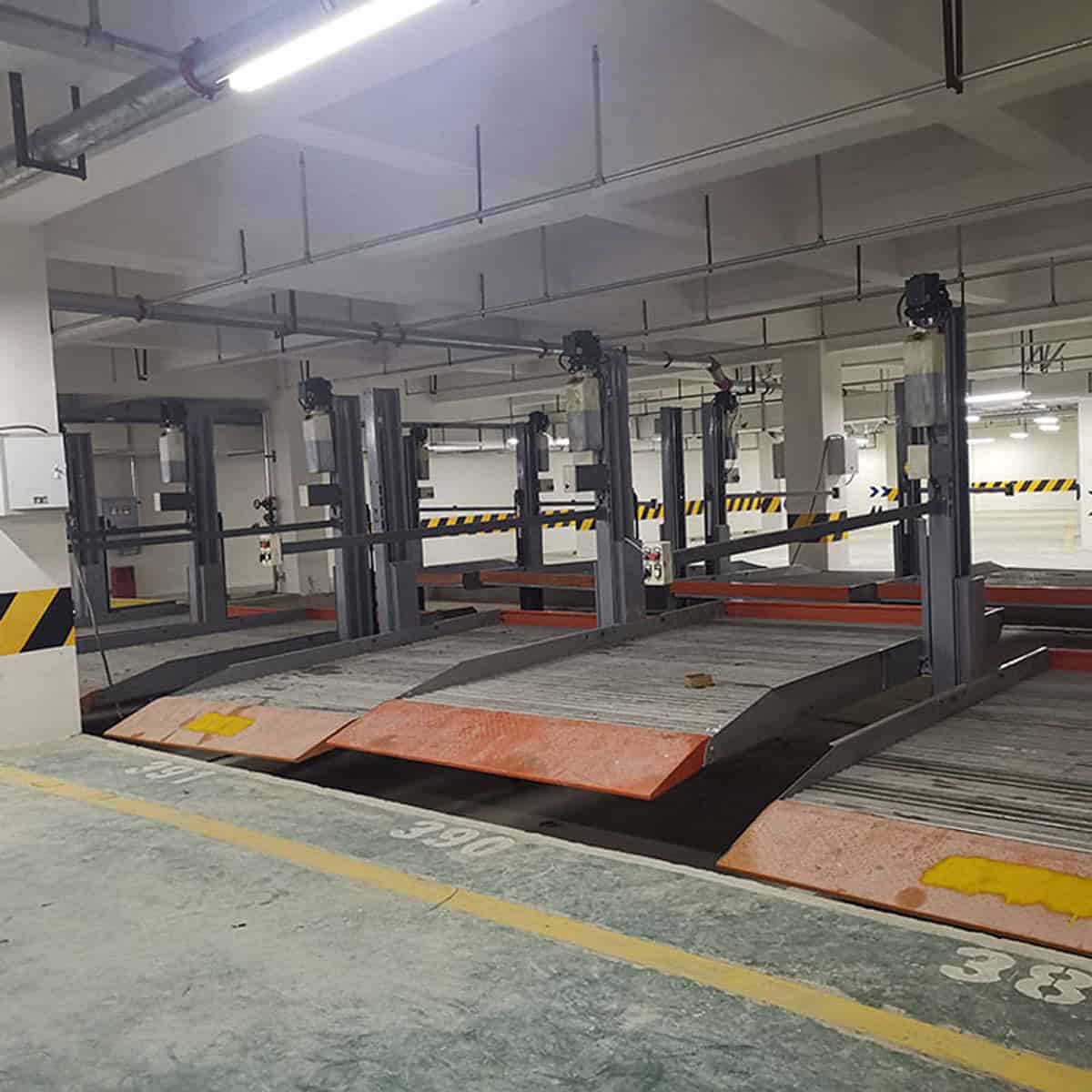 温江4柱机械停车设备改造