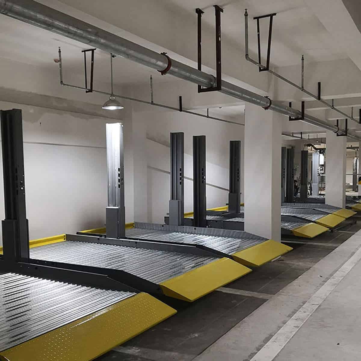 盐亭别墅智能立体车库运作过程