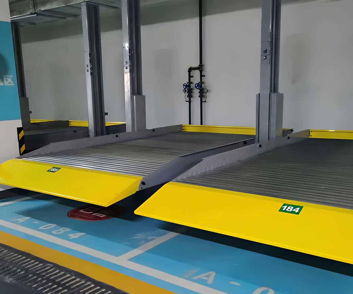 温江两柱式机械立体停车设备划线规范详解